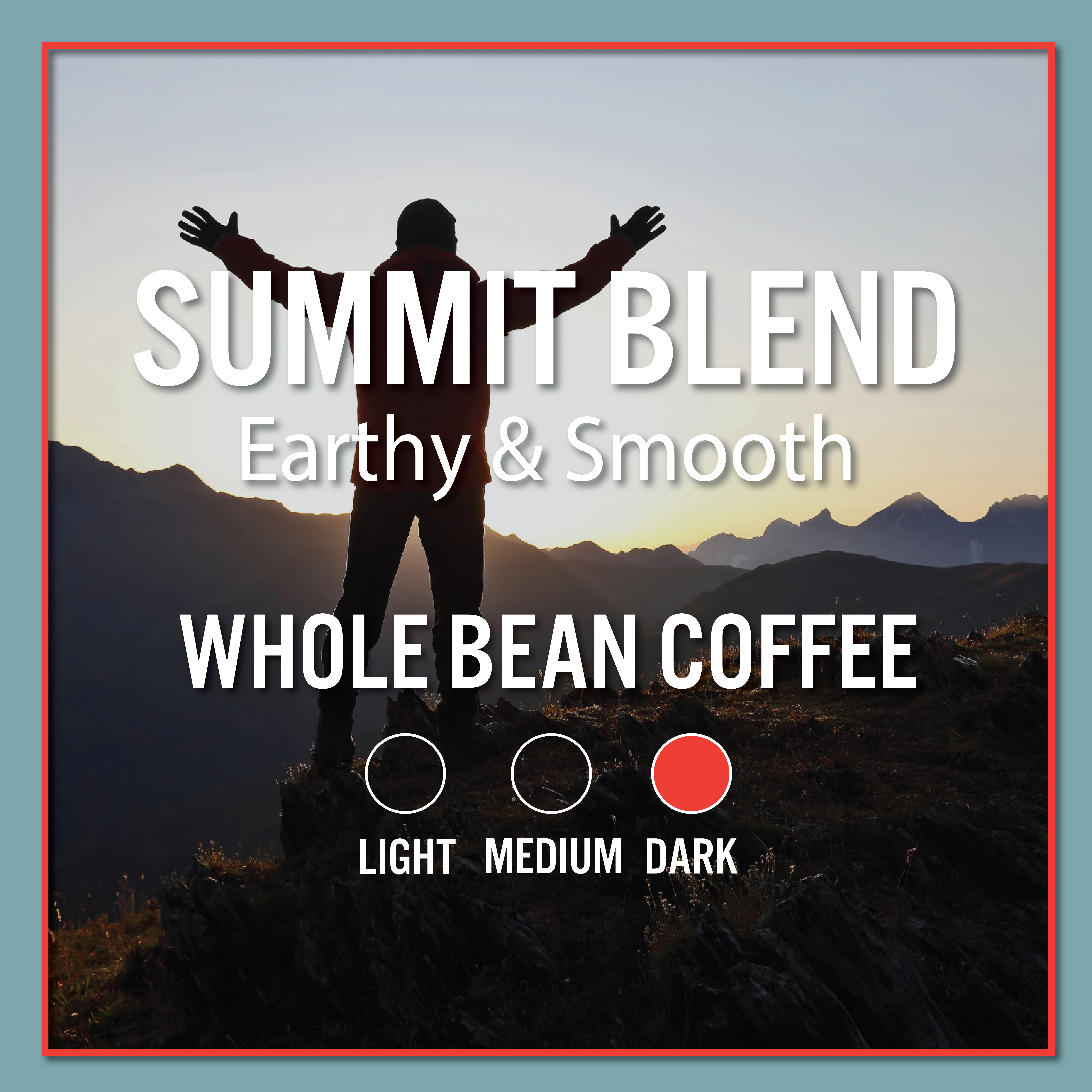 Summit Blend whole bean coffee package